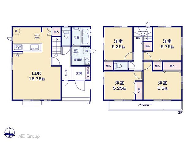 ◆A号棟◆〜Floor plan〜 図面と異なる場合は現況を優先致します。