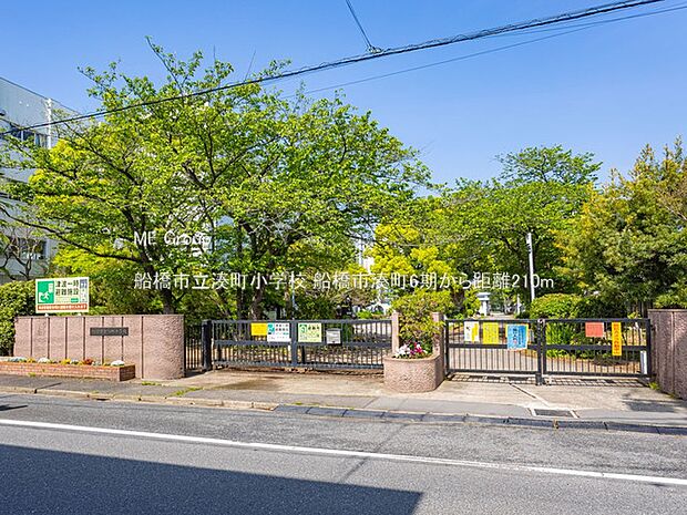 小学校 210m 船橋市立湊町小学校