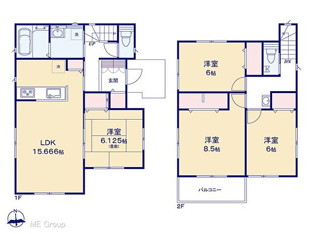 ◆8号棟◆〜Floor plan〜  図面と異なる場合は現況を優先致します。