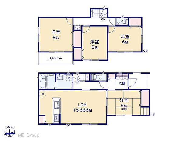 ◆6号棟◆～Floor plan～  図面と異なる場合は現況を優先致します。