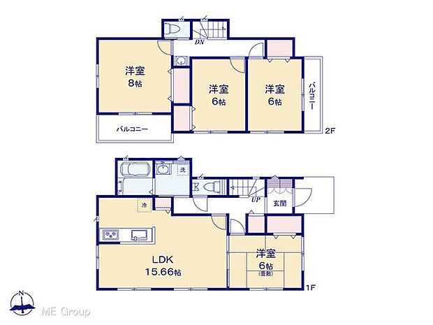 ◆5号棟◆〜Floor plan〜 図面と異なる場合は現況を優先致します。