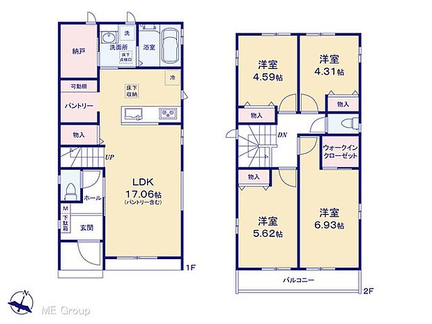 ◆A号棟◆~Floor plan~ 図面と異なる場合は現況を優先