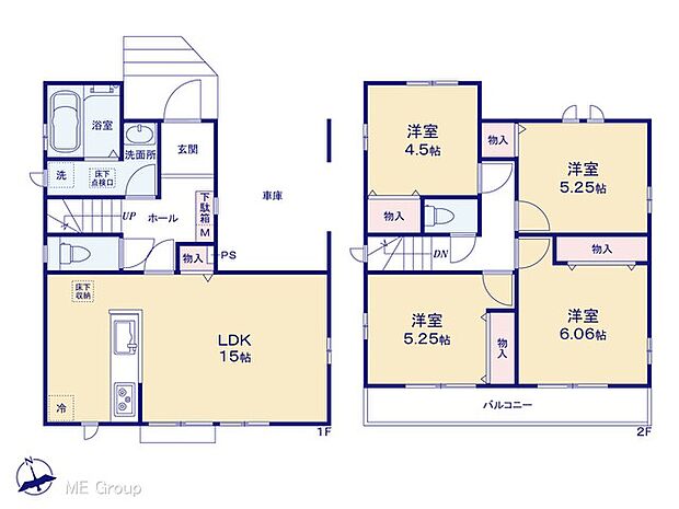 ◆A号棟◆〜Floor plan〜　図面と異なる場合は現況を優先