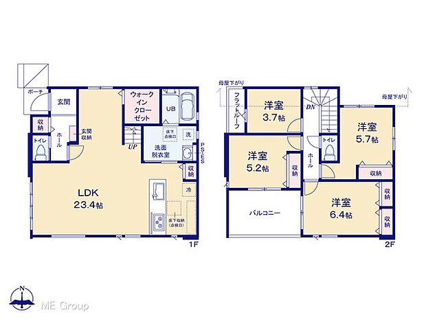 ◆2号棟◆~Floor plan~ 図面と異なる場合は現況を優先