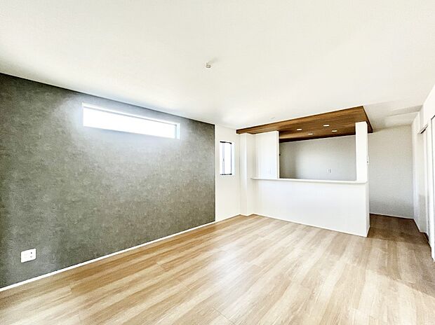 ◆1号棟◆〜Living〜　ここにはみんなが集い、食事と楽しい会話が始まる。話に夢中になりすぎて、ついつい時を忘れ夜半過ぎになってしまう。そんな束の間の幸せを感じさせてくれる場所でありたい。