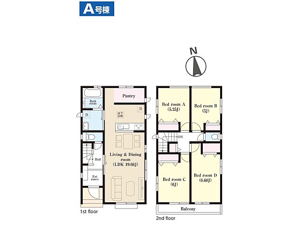 ◆A号棟◆〜Floor plan〜　図面と異なる場合は現況を優先致します。