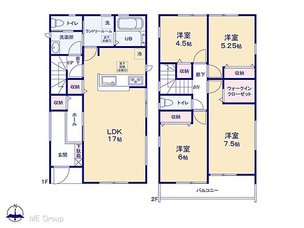 ◆1号棟◆〜Floor plan〜  図面と異なる場合は現況を優先致します。