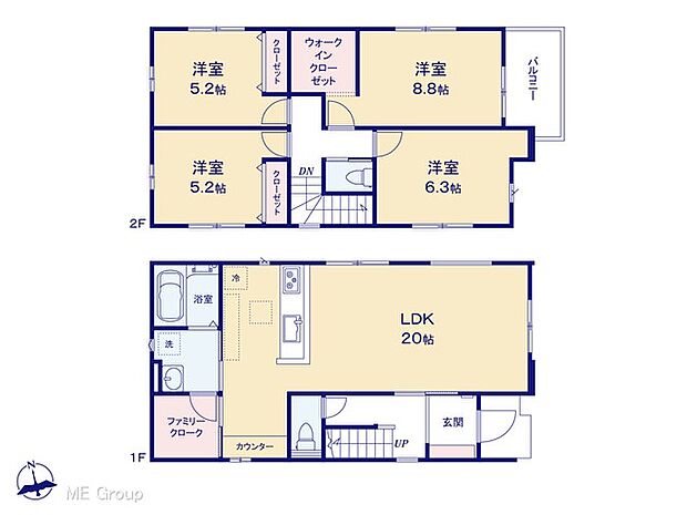 ◆1号棟◆〜Floor plan〜　図面と異なる場合は現況を優先