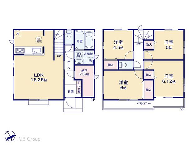 ◆A号棟◆〜Floor plan〜 図面と異なる場合は現況を優先