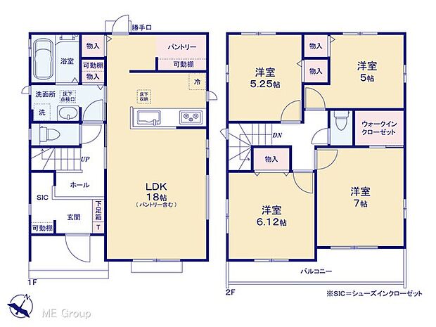 ◆B号棟◆〜Floor plan〜　図面と異なる場合は現況を優先