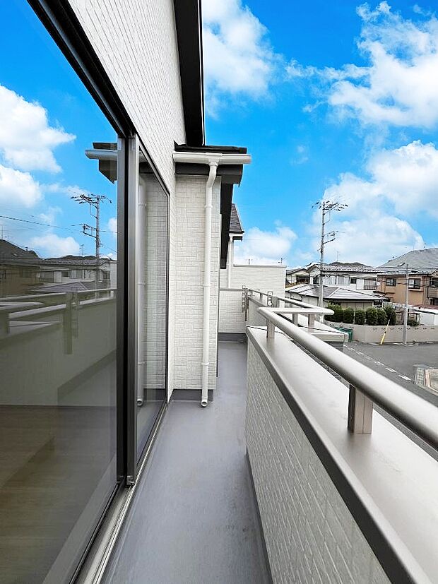 風通しの良いバルコニー