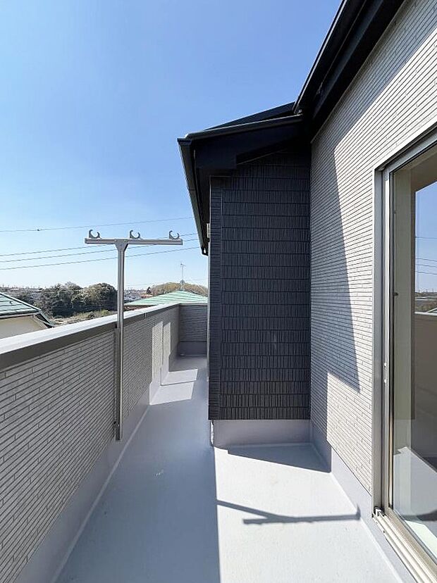 風通しの良いバルコニー