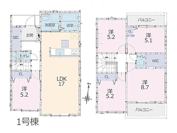 ◆1号棟◆図面と異なる場合は現況を優先