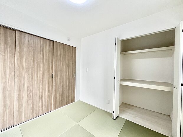 柔らかい畳の空間は、お子様の遊び場や来客時のおもてなしの場所として重宝します。