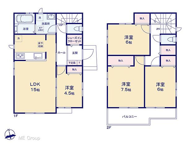 ◆B号棟◆〜Floor plan〜 図面と異なる場合は現況を優先