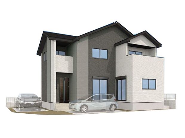 -外観完成予想図-　ここから始まる「日常」は家族にとって大切で貴重な時間。だからこそ、少しでも豊かに、少しでも快適に。そんな想いから生まれた本邸宅は、これから先のお住まいをきっと支えてくれるはずです。