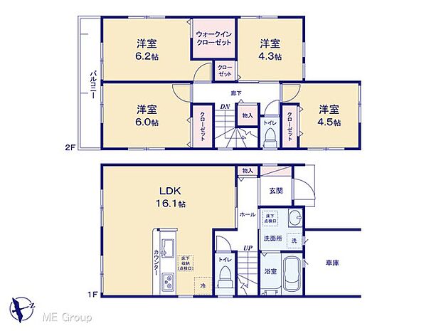 ◆2号棟◆~Floor plan~ 図面と異なる場合は現況を優先