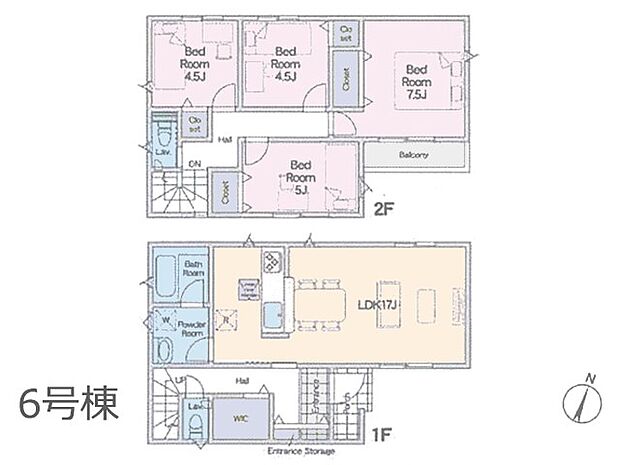 ◆6号棟◆〜Floor plan〜　図面と異なる場合は現況を優先致します。