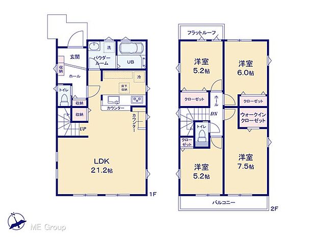 ◆1号棟◆~Floor plan~ 図面と異なる場合は現況を優先