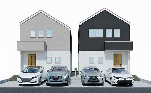 【外観完成予想図　首都圏で憧れのスローライフ♪緑に囲まれた土地は都会の喧騒を忘れられそう。四季を通じて自然と触れ合えるスポットが周辺には盛りだくさん！住みたくなる家。暮らしたい町。