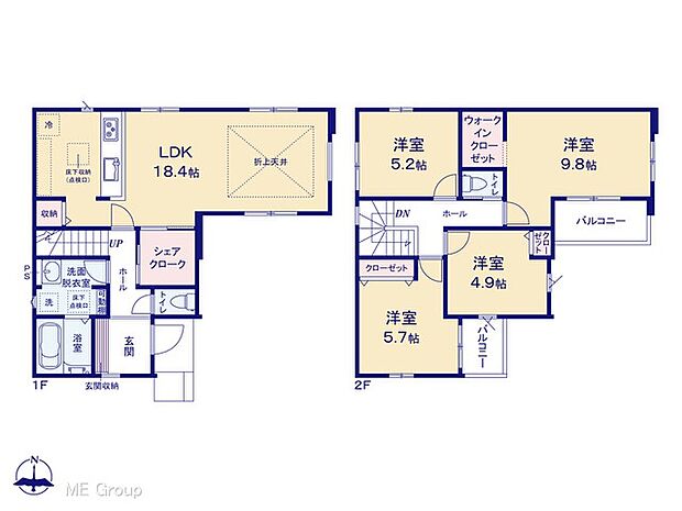 ◆1号棟◆〜Floor plan〜　図面と異なる場合は現況を優先