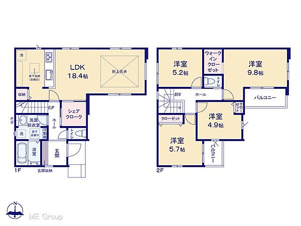 ～Floor plan～　図面と異なる場合は現況を優先