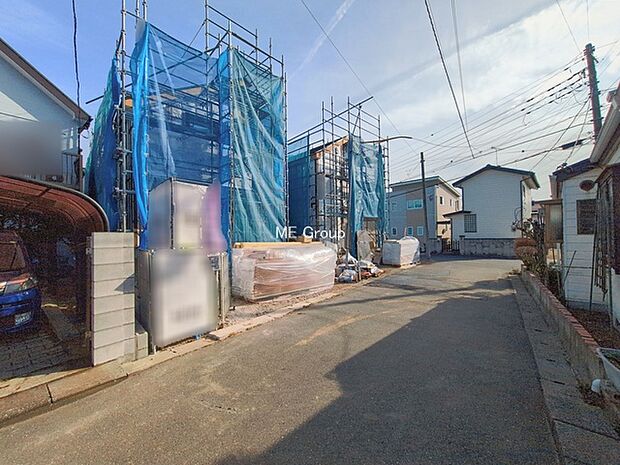 〜Exterior〜　閑静な住宅地で子育て家族に最適。緑に恵まれたエリアでお散歩も快適で、自然に包まれた穏やかな暮らしを叶える住環境です。緑の潤いを感じながらホッと過ごせそう。