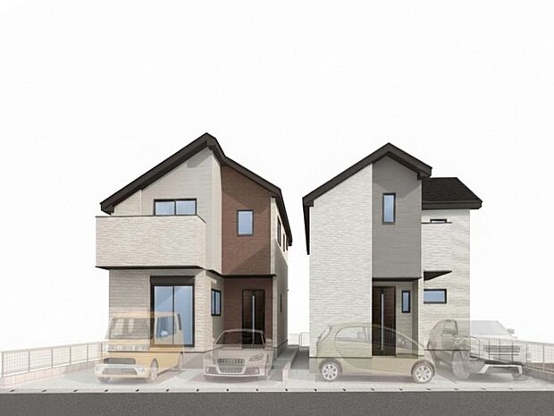 -外観完成予想図-　ここから始まる「日常」は家族にとって大切で貴重な時間。だからこそ、少しでも豊かに、少しでも快適に。そんな想いから生まれた本邸宅は、これから先のお住まいをきっと支えてくれるはずです。