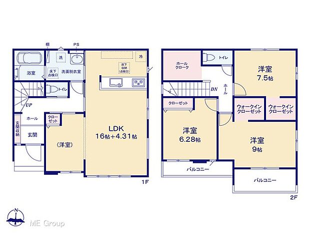 ◆2号棟◆～Floor plan～　図面と異なる場合は現況を優先