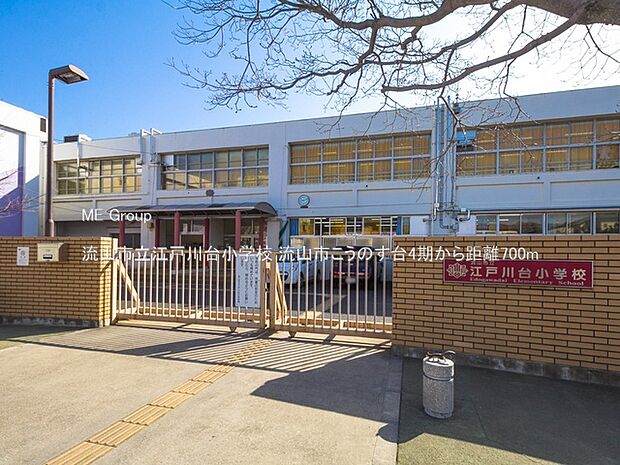 小学校 700m 流山市立江戸川台小学校