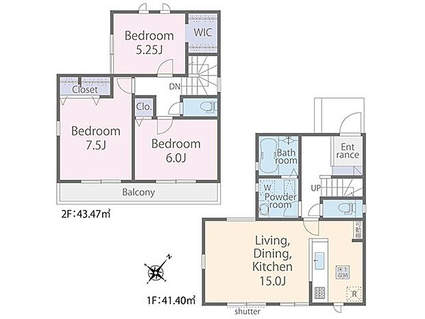 〜Floor plan〜  図面と異なる場合は現況を優先致します。