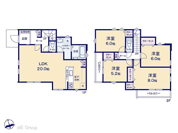 ◆1号棟◆~Floor plan~ 図面と異なる場合は現況を優先