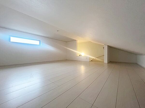 -Storage-　建物内部の収納には拘りました。小屋裏収納。少しでも空いているスペースを収納にすることで、無駄のない空間を演出しております。お荷物が多い方にも安心です