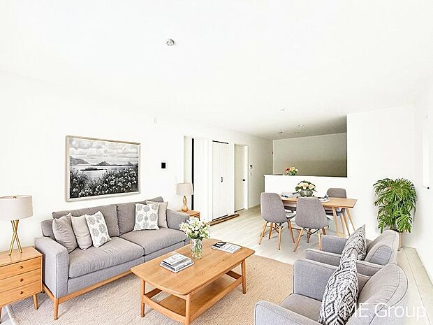 落ち着いた雰囲気のＬＤＫは家族みんなの快適空間※家具はCGです