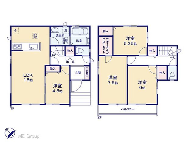 ◆C号棟◆〜Floor plan〜　図面と異なる場合は現況を優先
