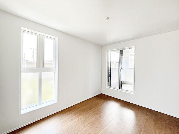 子ども部屋にぴったりの明るい空間。