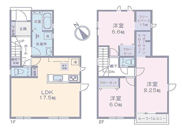 ◆2号棟◆〜Floor plan〜　図面と異なる場合は現況を優先致します。