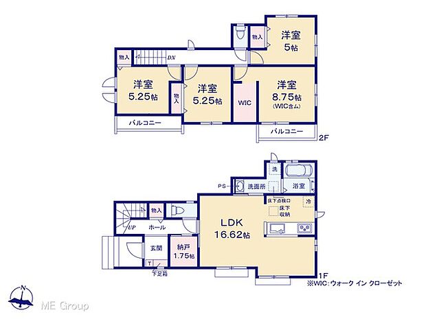 ◆2-D号棟◆~Floor plan~ 図面と異なる場合は現況を優先