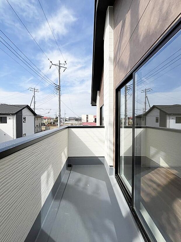 風通しの良いバルコニー