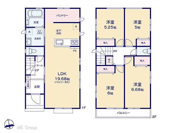 ◆A号棟◆〜Floor plan〜　図面と異なる場合は現況を優先
