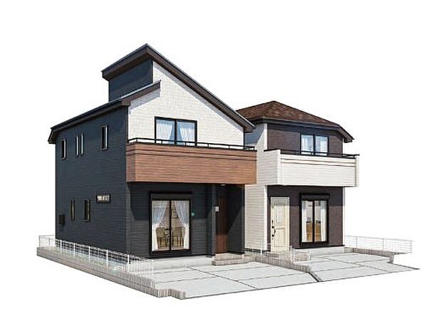 -外観完成予想図- ここから始まる「日常」は家族にとって大切で貴重な時間。だからこそ、少しでも豊かに、少しでも快適に。そんな想いから生まれた本邸宅は、これから先のお住まいをきっと支えてくれるはずです。