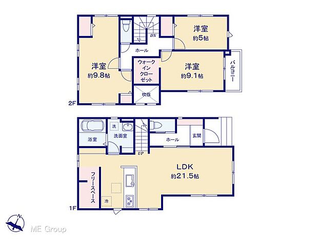◆1号棟◆~Floor plan~ 図面と異なる場合は現況を優先