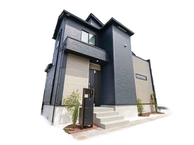 -外観完成予想図- ここから始まる「日常」は家族にとって大切で貴重な時間。だからこそ、少しでも豊かに、少しでも快適に。そんな想いから生まれた本邸宅は、これから先のお住まいをきっと支えてくれるはずです。