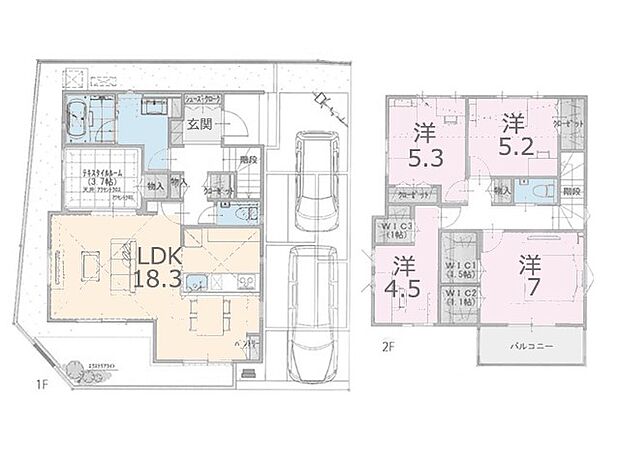 ◆1号棟◆~Plot map~図面と異なる場合は現況を優先