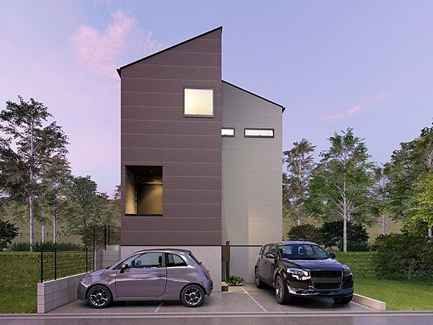 完成予想図〜Exterior〜　単に見た目や質感の良さだけではなく、建物の基礎や構造といった、目には見えにくい部分にもこだわります。住まいの本質の部分から、住み心地や安全性を見つめ直しました。  