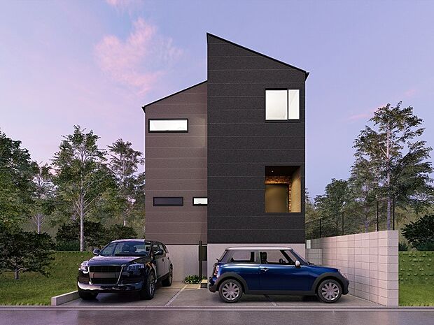 完成予想図~Exterior~ 整然とした空間演出、オーナー様にとって快適な理想の暮らしの実現は家のみの拘りではなく、そこで暮らす方々にとって素敵な環境であることも挙げられると思います。