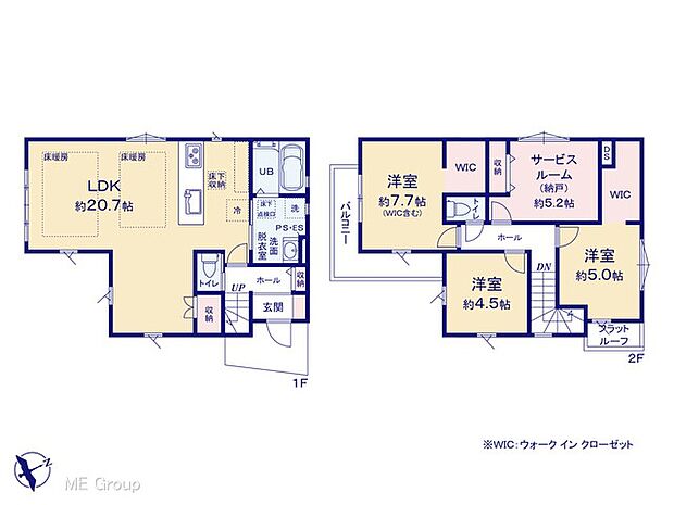 ～Floor plan～図面と異なる場合は現況を優先  