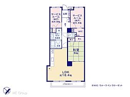 メイゾン千葉 1SLDKの間取図画像