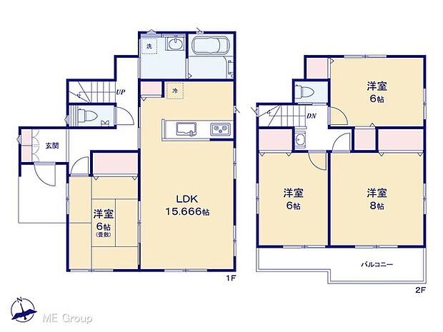 ◆1号棟◆~Floor plan~ 図面と異なる場合は現況を優先