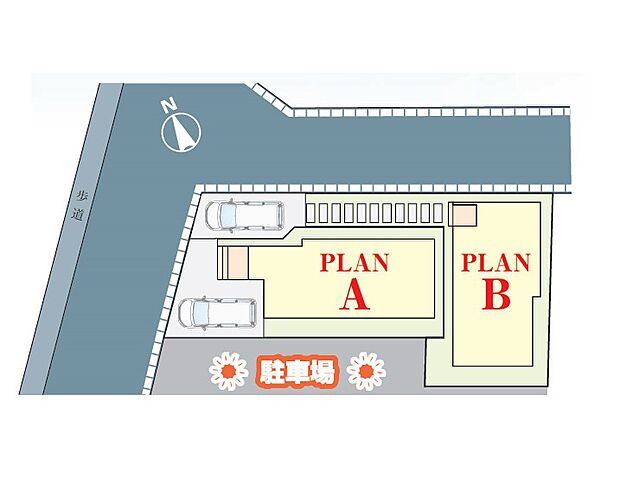 ～Plot map～　図面と異なる場合は現況を優先